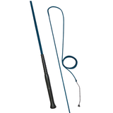 Blue whip on white background
