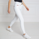 Holland Cooper Ladies Hickstead Breeches in White | Eland Lodge