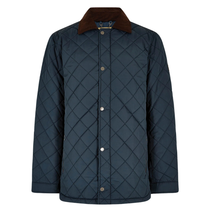 Dubarry Mens Mountusher Quilted Jacket in Navy | Eland Lodge