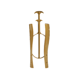 Gold boot tree on a white background