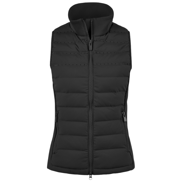 Black gillet on white back ground