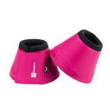 Bright pink bell boots with Eskadron branding against a white background. 