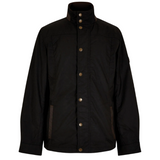 Dubarry Mens Carrickfergus Waxed Jacket in Black | Eland Lodge
