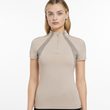 LeMieux Ladies Maria Mesh Short Sleeve Baselayer in Almond