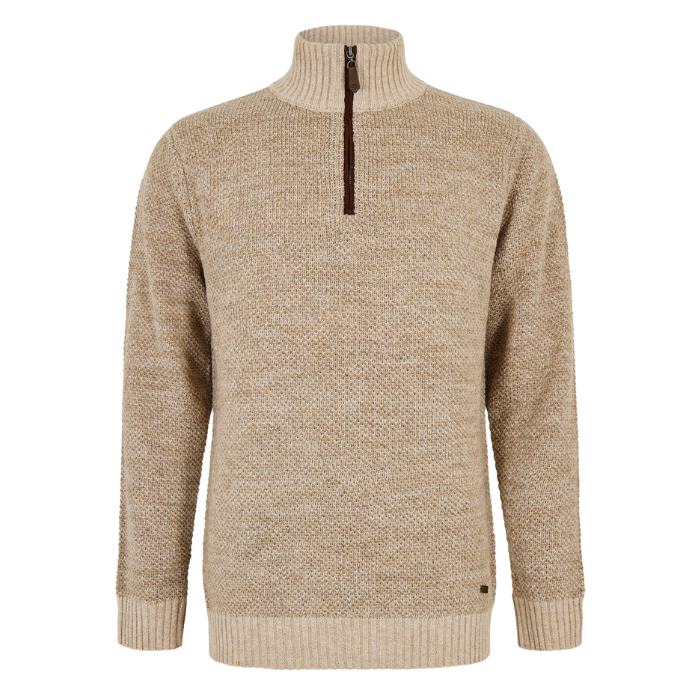 Dubarry Mens Killimor Sweater in Oat | Eland Lodge