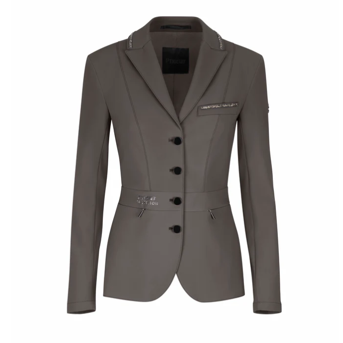 Grey jacket on white background