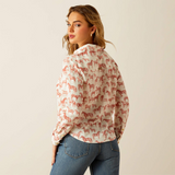 Reverse of the Ariat Ladies Rudford Shirt in Blushing Horse