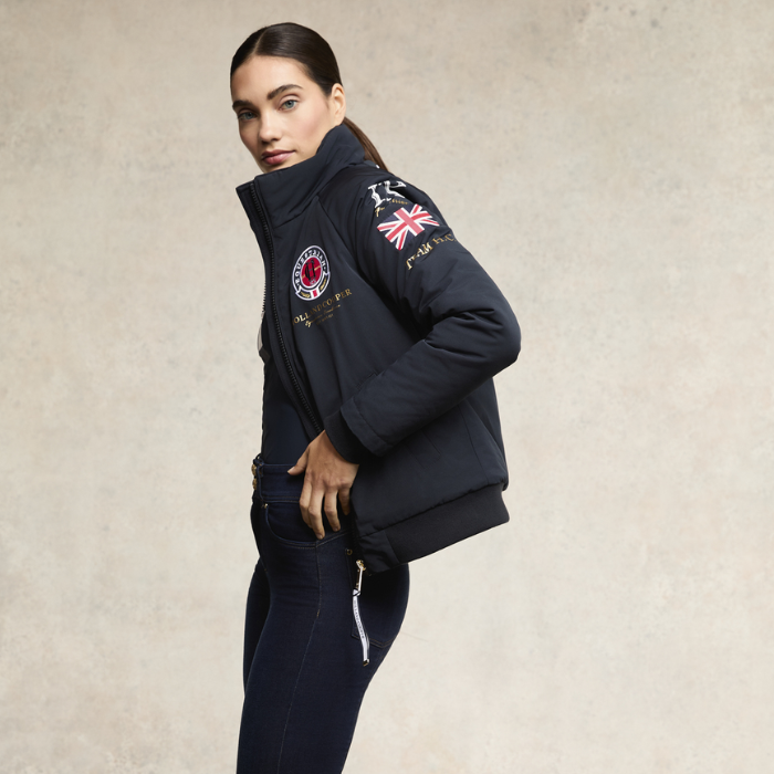 Side sleeve detail on the Holland Cooper Team HC Jacket in Navy