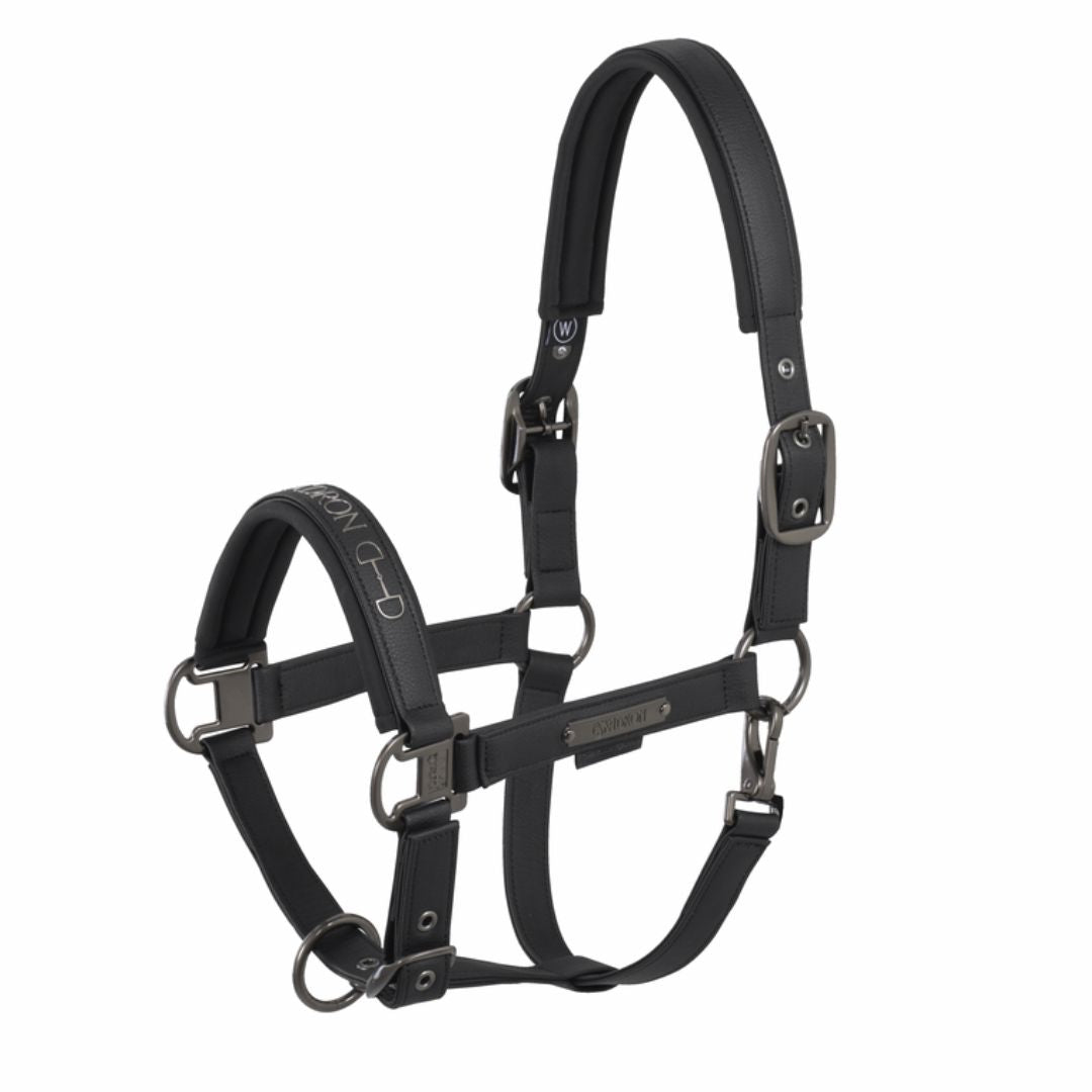 Eskadron Platinum 25 Faux Leather Double Pin in Black