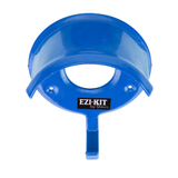 Shires Ezi-Kit Bridle Rack Vareitn Blue. Blue table/yard hook with EZI-KIT by Shires branding.