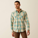 Ariat Mens Hardin Retro Western Shirt in Turquoise