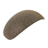 LeMieux Verv® Panel Brilliance Variant Colour Espresso. 
A curved, textured brown glitter helmet panel isolated on a white background.