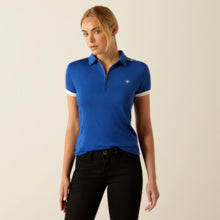 Ariat Womens Bandera Team 1/4 Zip Short Sleeve Polo