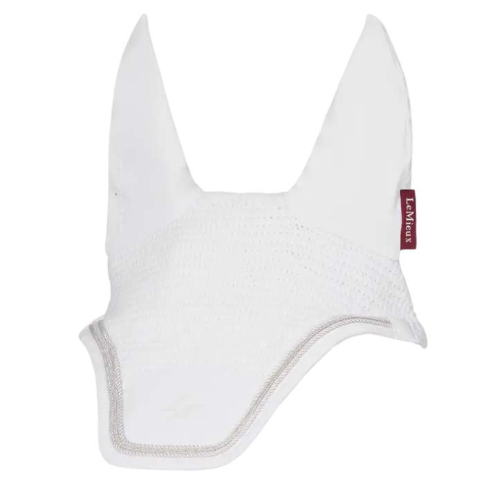 Equine white horse hood on white backgrounf 'LeMieux'