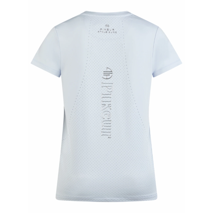 light blue t shirt on white background 'Pikeur' branding