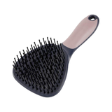 LeMieux AW26 Tail Brush Varient Navy. A black detangling hairbrush with a pale pink handle, shown on a plain white background.