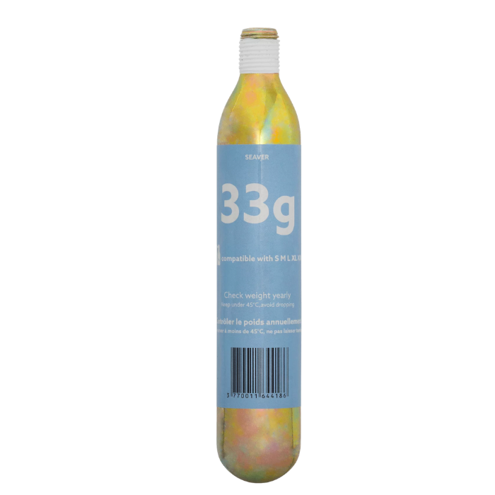 canister 'Seave' with 33g on white background