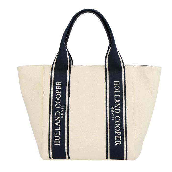 Reverse of the Holland Cooper Racquets Tote