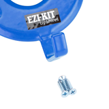 Shires Ezi-Kit Bridle Rack Vareitn Blue. Close up og blue hook with three small screws.