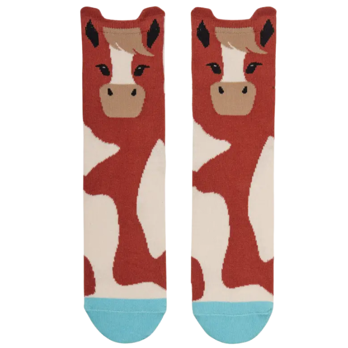 Pair of Flash horse face socks from LeMieux