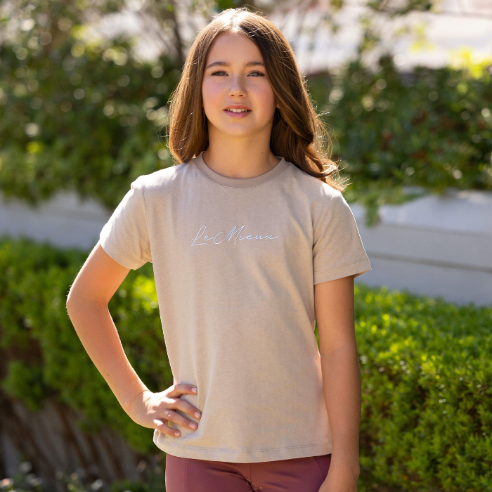 LeMieux Young Rider Arianna T-Shirt in Almond
