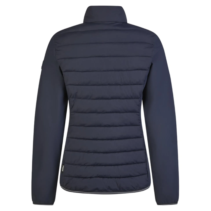 Navy jacket on white background