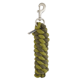 LeMieux AW26 Polycotton Leadrope Varient Gooseberry/Willow. Gooseberry/Willow twisted leadrope with LeMieux lable and silver clip.