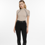 LeMieux Ladies Maria Mesh Short Sleeve Baselayer in Almond