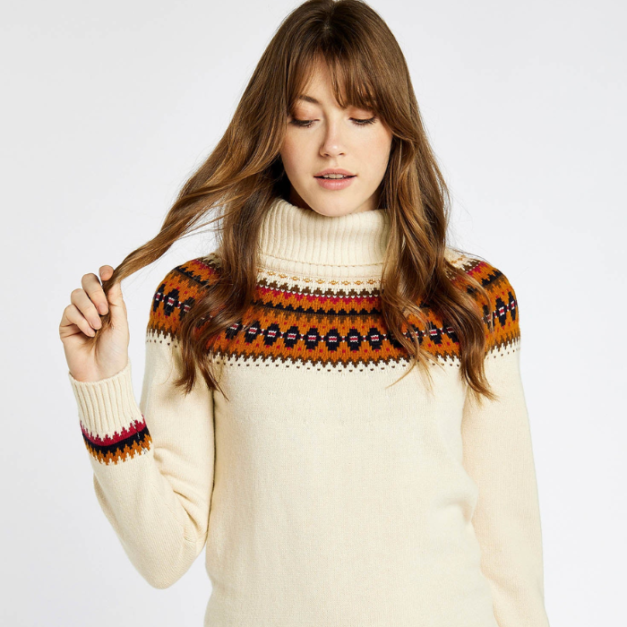 Dubarry Ladies Riverdale Knitted Sweater in Chalk