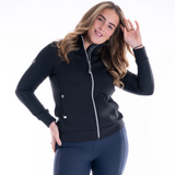 Blackfort Equestrian Jenny Zip Up in Black and Silver