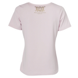 Reverse of the Holland Cooper Ladies Training V-Neck Tee in Blush