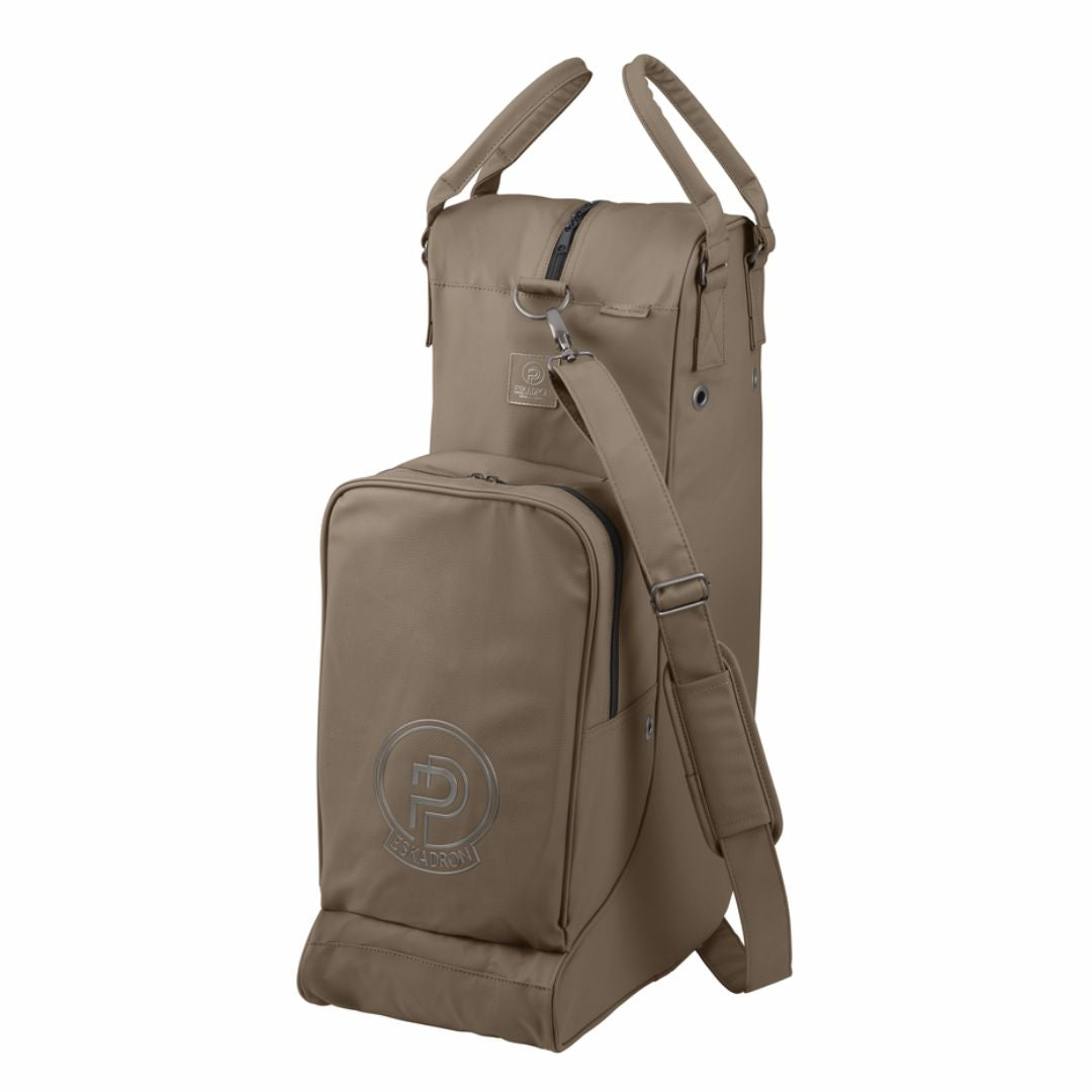 Eskadron Platinum 25 Faux Leather Boot & Hat Bag in Smoky Taupe