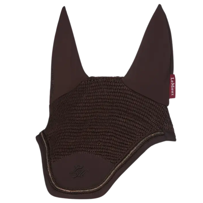 Equine brown horse hood on white backgrounf 'LeMieux'