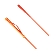 Orange riding whip on a white backgound