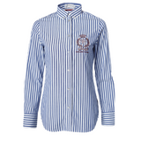 Holland Cooper Classic Button Down Shirt in Navy Stripe