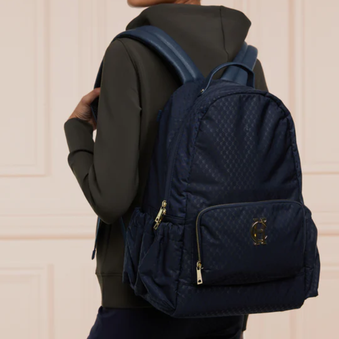 Holland Cooper Burghley Backpack in Ink Blue