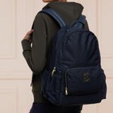 Holland Cooper Burghley Backpack in Ink Blue