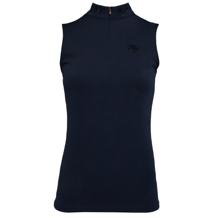 Holland Cooper Ladies Crystal Sleeveless Base Layer in Ink Navy
