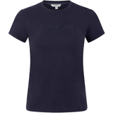 Navy blue t-shirt with brand logo on a white background
