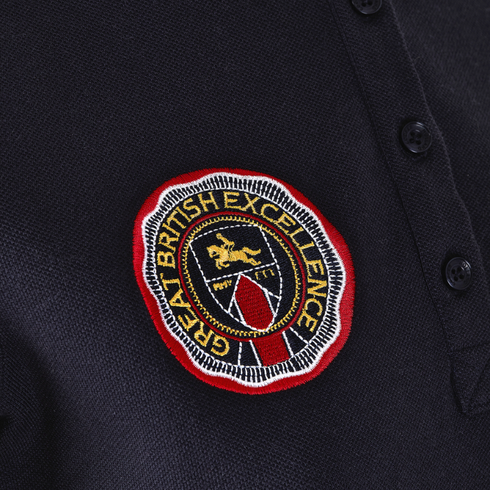 Great British Excellence embroidered logo