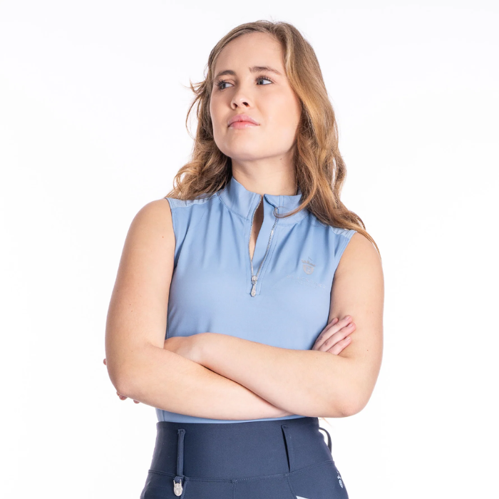 Blackfort Equestrian Mesh Sleeveless Baselayer in Corn Blue