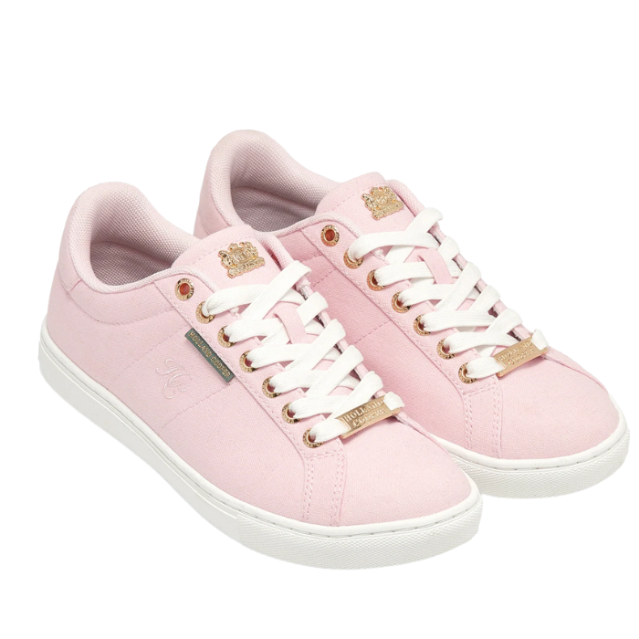 Holland Cooper Chelsea Court Trainer in Pale Pink
