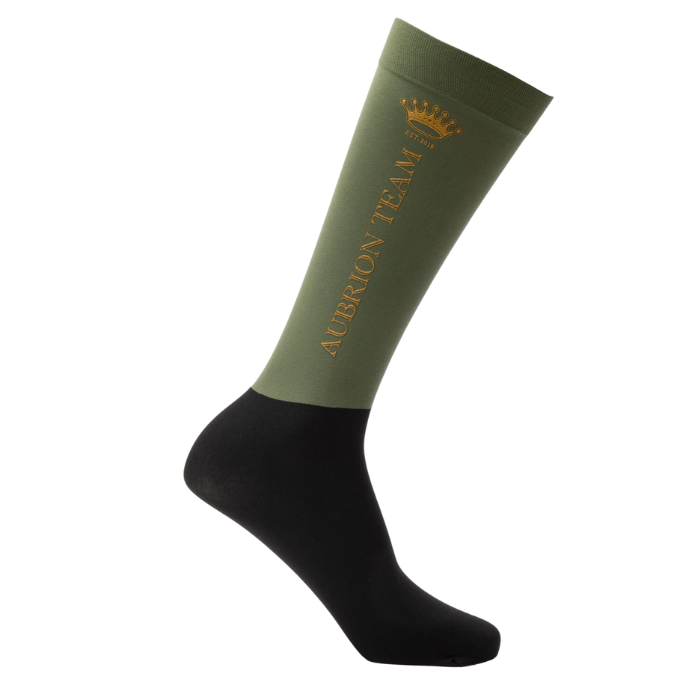 Shires Aubrion Team Socks in moss