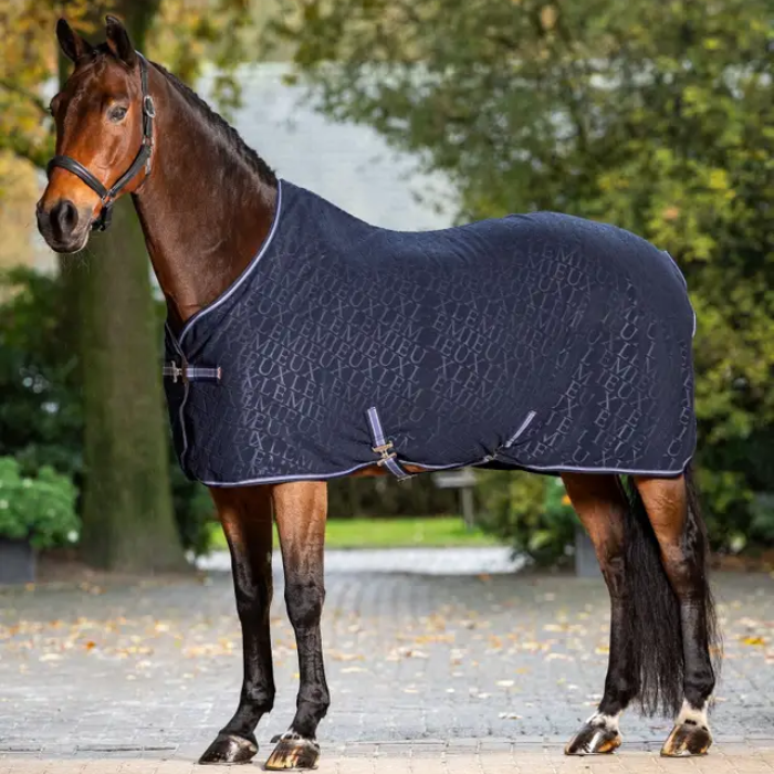 LeMieux Arika Monogram Fleece Rug in Navy | Eland Lodge