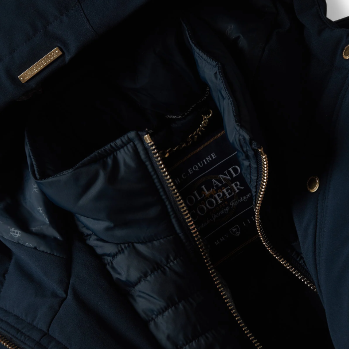 Holland Cooper Ladies Longline Training Coat in Ink Navy