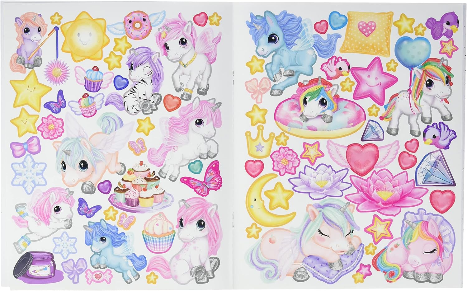 Ylvi & the Minimoomis Create your Unicorn Colouring Book