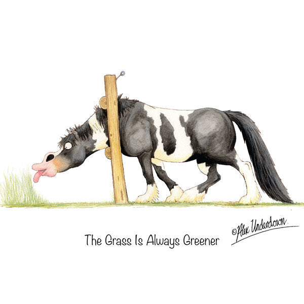 Alex Underdown 'Grass is Always Greener' Greeting Card