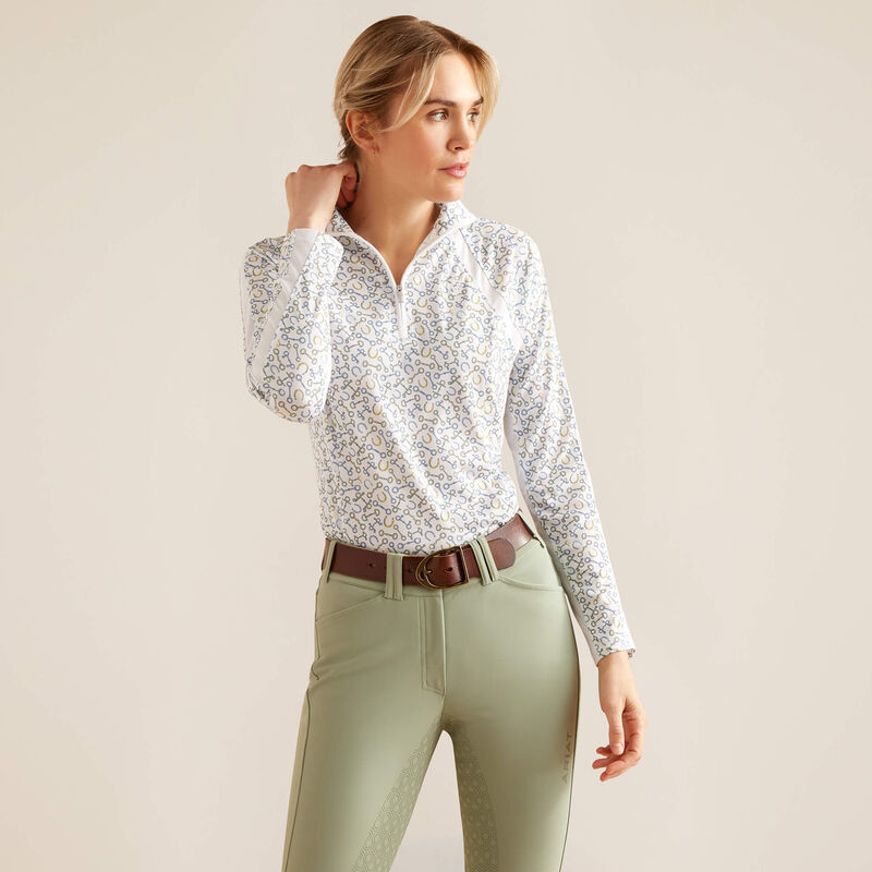 Ariat Ladies 3.0 Sunstopper 1/4 Zip Base Layer