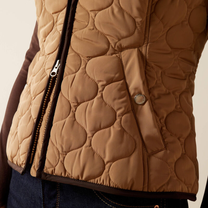 Ariat Ladies Ashley 2.0 Insulated Gilet in Tiger's Eye