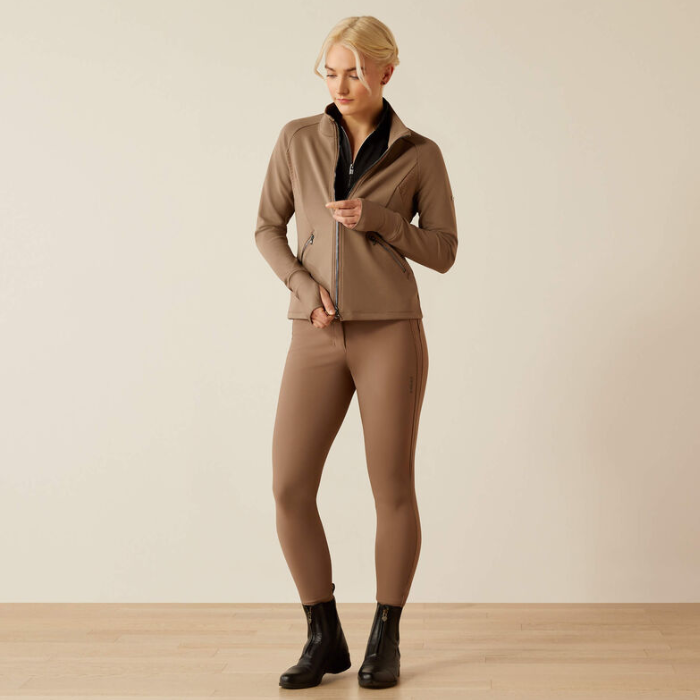 Ariat Ladies Bellatrix Full Zip Sweatshirt in Brick Brown